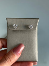 Load image into Gallery viewer, Lab Diamond Heart Shape Studs 2.14ctw