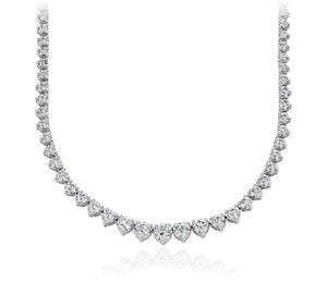 Graduated Diamond Necklace 17 carat total weight