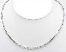 Load image into Gallery viewer, 14kt White Gold Tennis Necklace 12.15ctw
