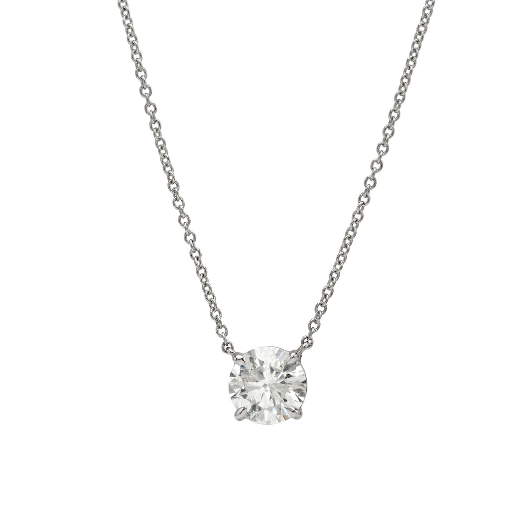 14kt White Gold 1.33ct Diamond Pendant
