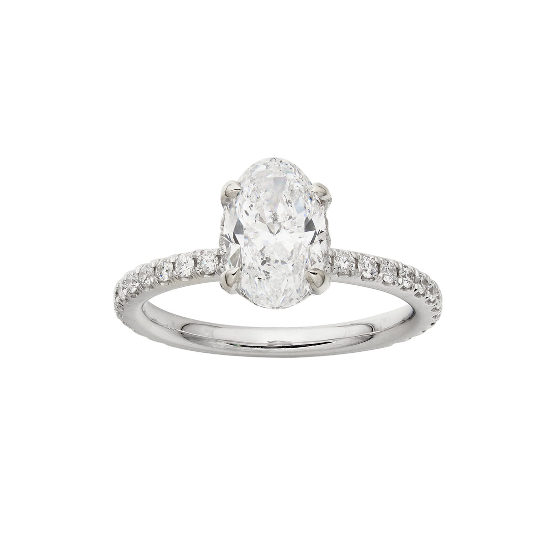 1.51ct Oval Cut Engagement Ring