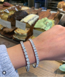 15.13cts Emerald Cut Tennis Bracelet