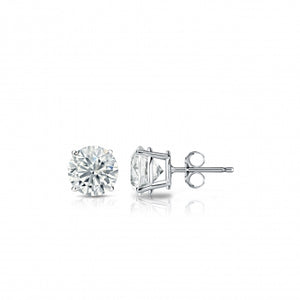 18kt White Gold 2.02ct Stud Earrings