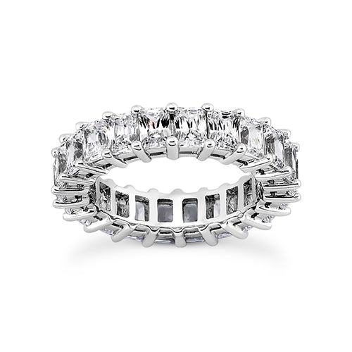 Emerald Cut Diamond Eternity Band 3 Carats