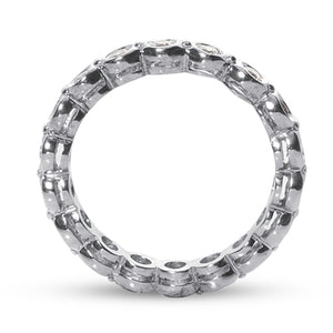 Bezel Set Diamond Eternity Band .75 Carats