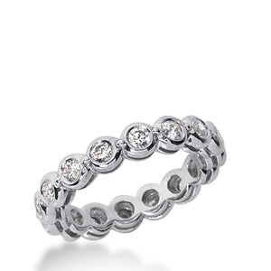 Bezel Set Diamond Eternity Band .75 Carats