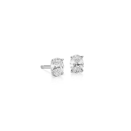 Oval Diamond Studs