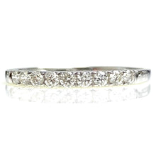 Load image into Gallery viewer, 14kt White Gold Diamond Stackable Ring .27cts