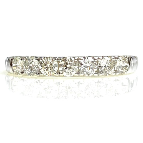 14kt White Gold Diamond Stackable Ring