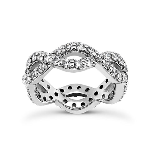 Twisted Shank Eternity Band .50carats