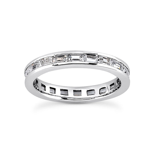Channel Set Baguette Diamond Eternity Band 2 Carats