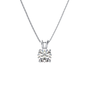 3/4ct solitaire diamond necklace