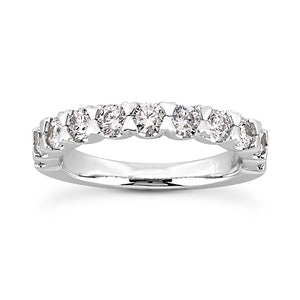 Bow Bezel Set Diamond Eternity Band .36 Carats